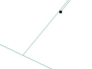 不断放大直至可看到两条几近平行的地块线,其中一条线具有悬挂点.